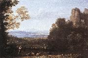 Claude Lorrain Landscape with Apollo and Mercury oil painting artist